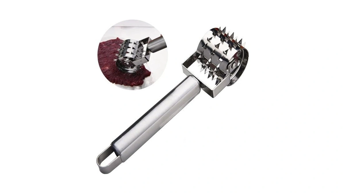 Stainless Steel Meat Tenderizers Roller, Rolling Meat Tenderizer With Ultra