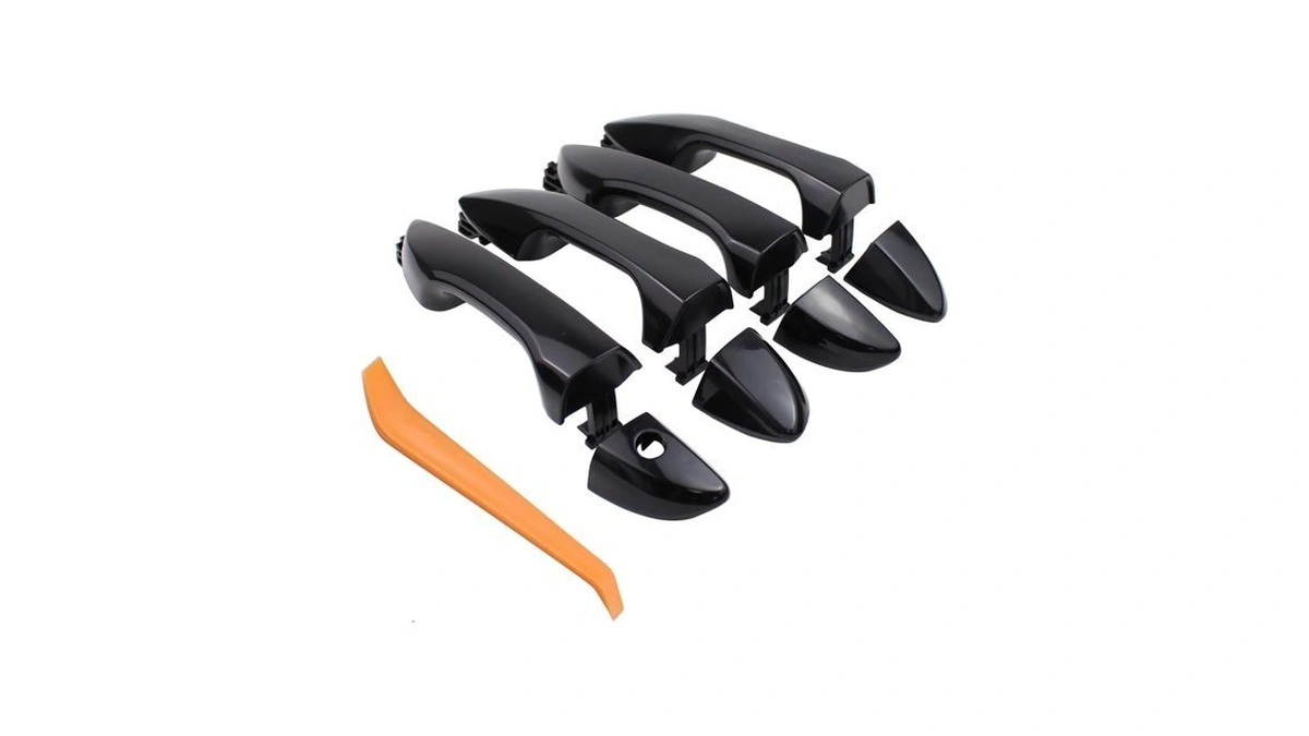 Drivefix Front Rear Left And Right Black Exterior Door Handles