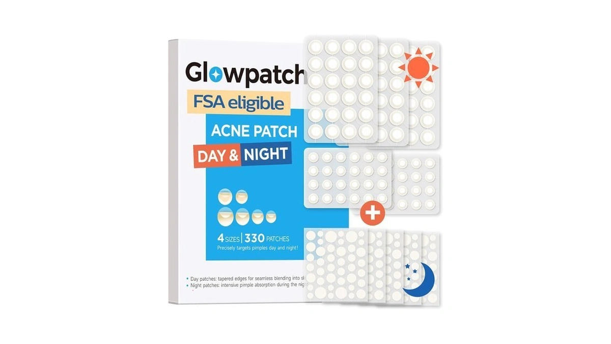 Glowpatch Invisible Pimple Patches For Face, Day & Night Acne