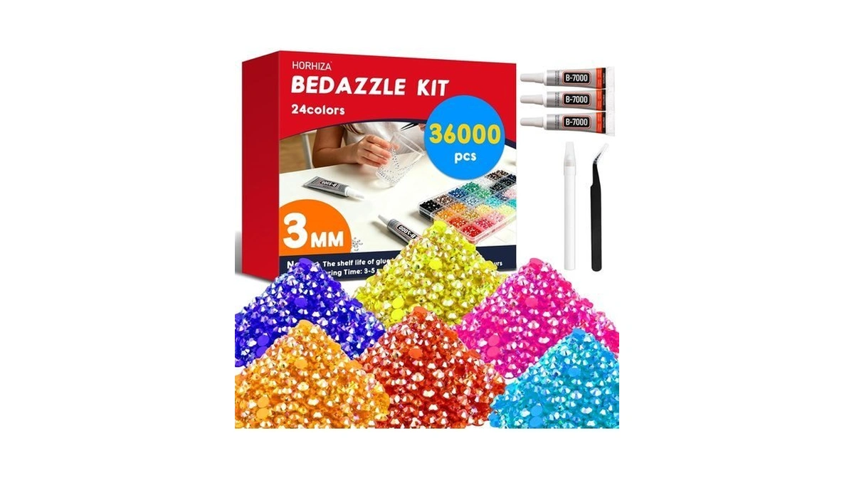 36000pcs Resin Jelly Rhinestones For Bedazzling Kit