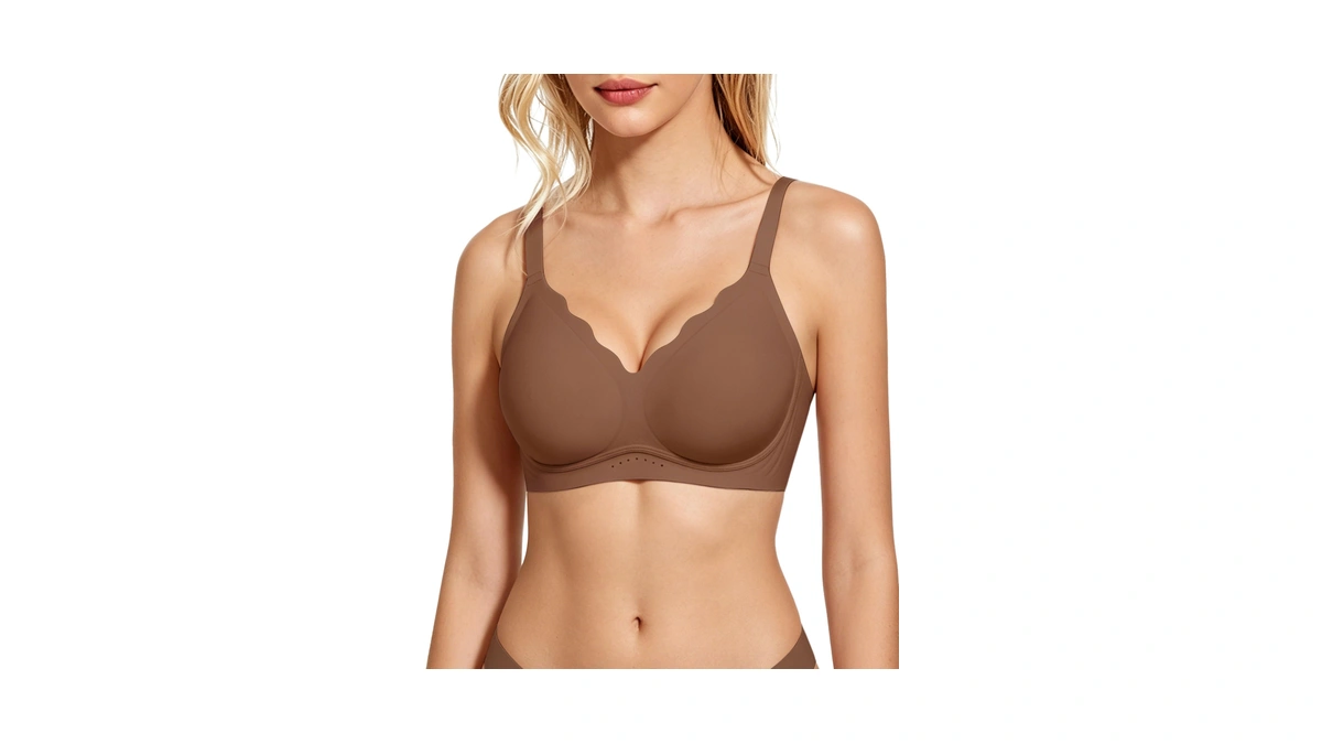As Fairy Wireless Bras For Women Jelly Push Up Scalloped