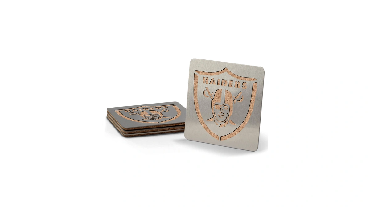 Youthefan Nfl Las Vegas Raiders Boaster Drink Coasters