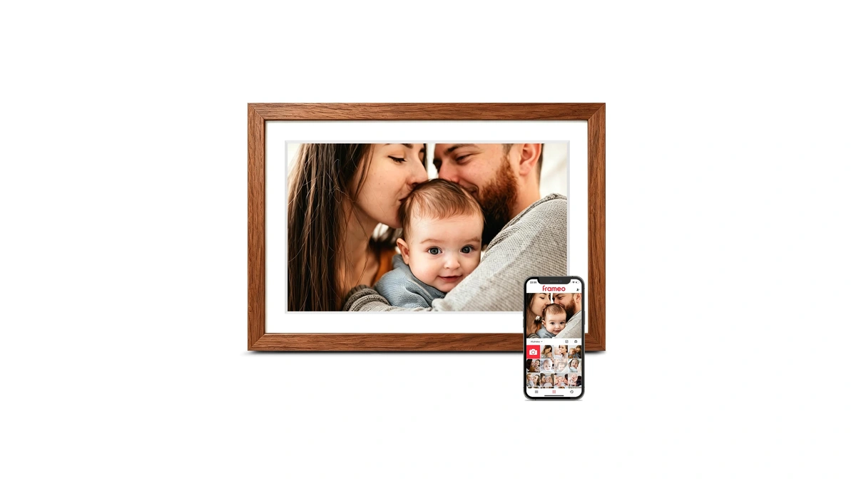 Frameo 10.1'' Wifi Digital Picture Frame, Electronic Photo Frame Slideshow