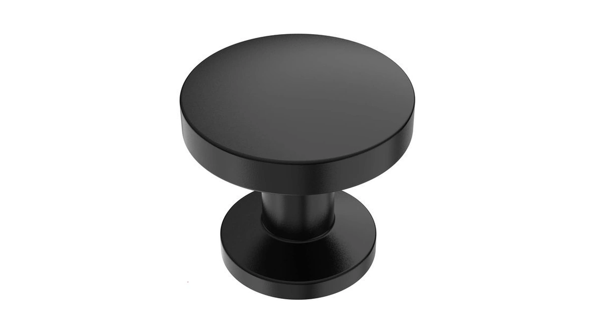 9build 10 Pack Matte Black Cabinet Knobs,solid Round Drawer Pulls