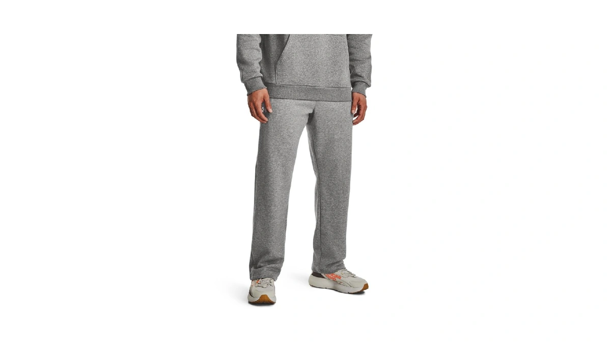Under Armour Men's Rival Fleece Pants, 025 Gray, 4xlt