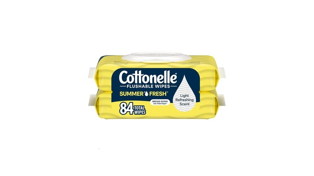 Cottonelle Summer Fresh Scented Flushable Wipes, 2 Packs, 42 Wipes