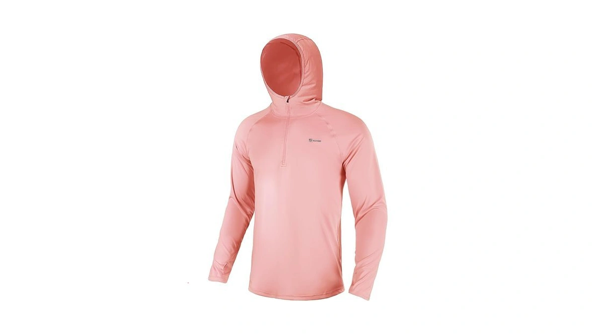 Sg Edge Men's 1/4 Zip Long Sleeve Rash Guard Hoodie
