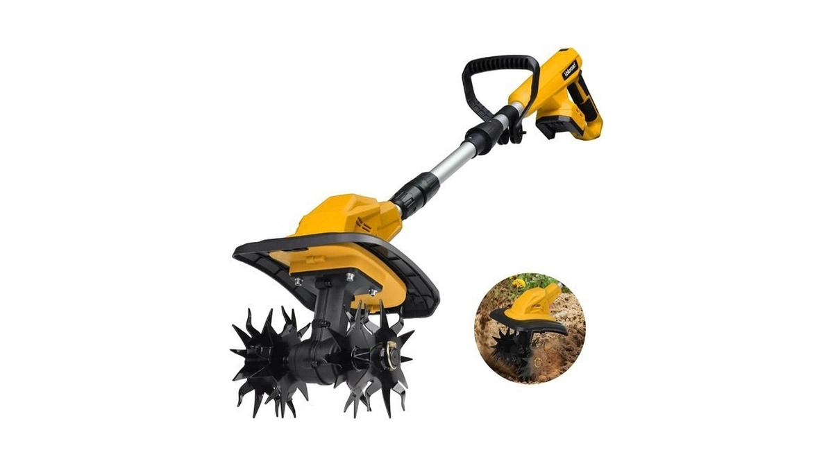 Cordless Tiller Cultivator Compatible With Dewalt 20v Max Battery, 360rpm