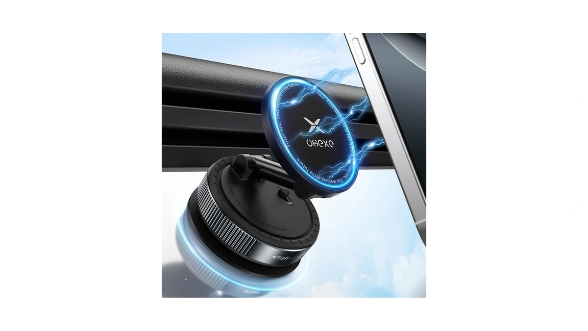 Ukexe Vacuum Magnetic Phone Holder For You Car 360° Adjustable