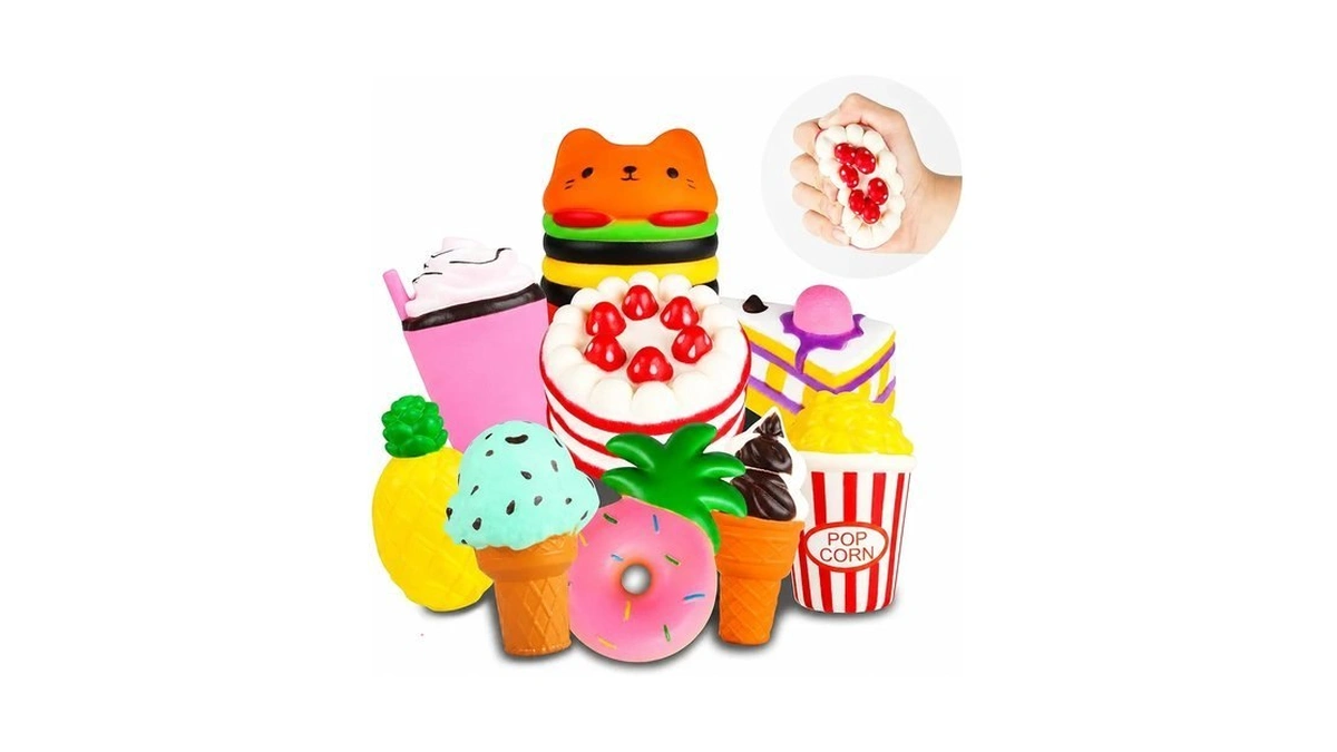 Yoyi Slow Rising Squishy Toys, Jumbo Food Squishies Set