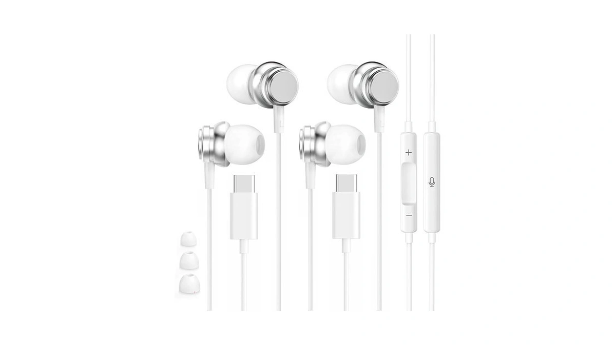 2 Pack Usb C Headphones For Iphone 17 16 15,