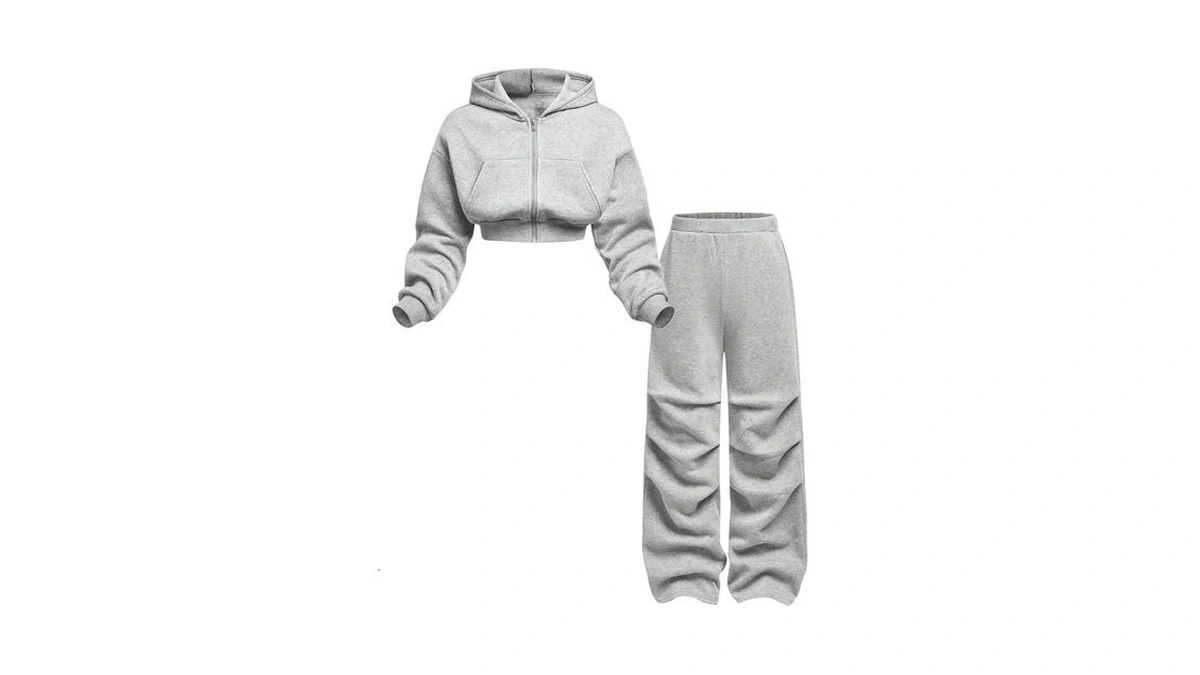 Soly Hux Girl's Fall Outfits Zip Up Crop Hoodie Sweatshirt