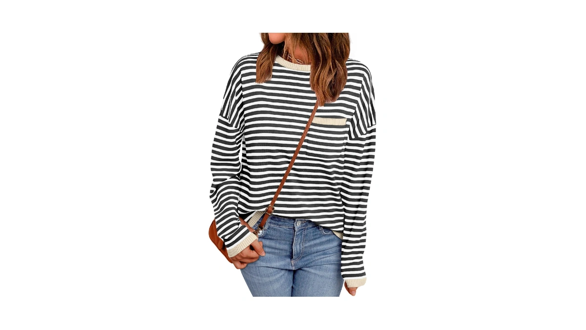 Lillusory Womens Striped Lightweight Sweaters 2026 Fall Fashion Outfits