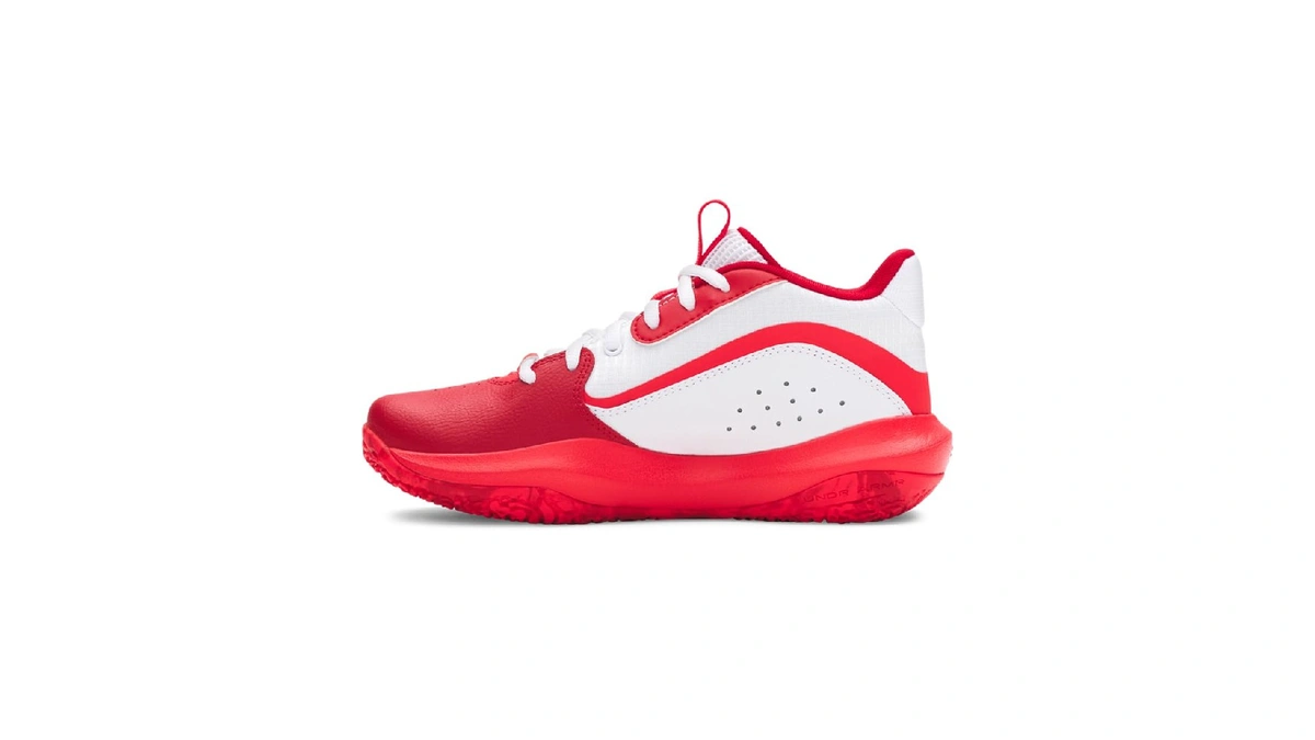 Under Armour Unisex Grade School Lockdown 7, 104 White, 4.5