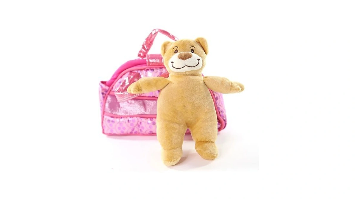10" Cute Teddy Bear Plush Soft Stuffed Animal With Pink