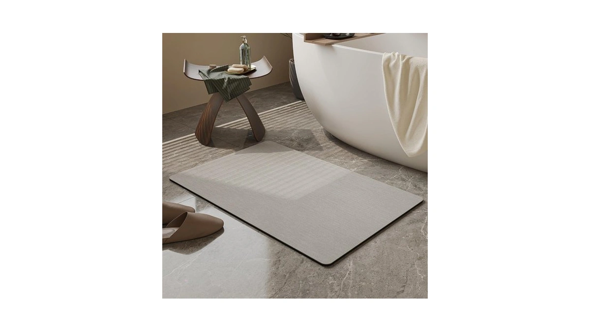 Mecko Bath Mat 16"x24",ultra Thin Bathroom Rug Fit Under Door