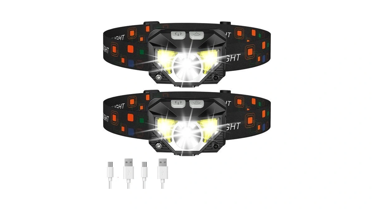 Lhknl Headlamp Flashlight, Lumen Bright Head Lamps Led Rechargeable Camping