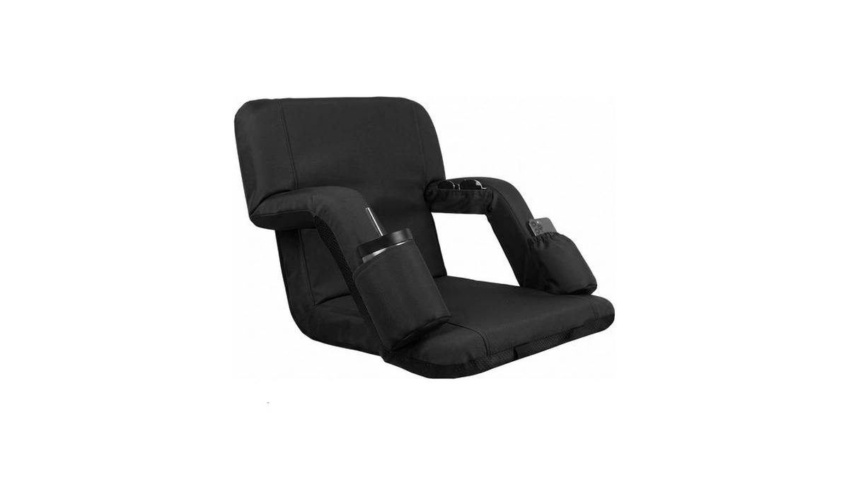 Anmiro Stadium Seat With Back Support, 6 Position Reclining Bleacher