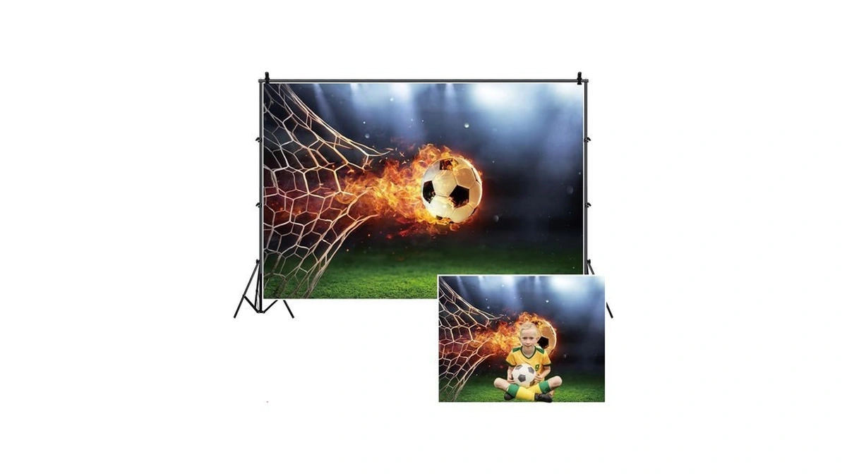 Dorcev Passionate Soccer Backdrop 7x5ft Boys Football Theme Birthday Party