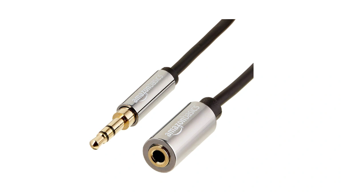 Amazon Basics 3.5mm Male To Female Stereo Audio Extension Cable