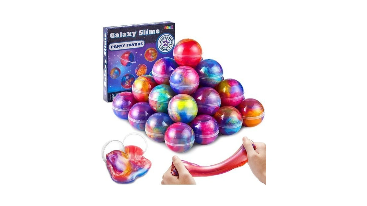 Joyin Slime Party Favors, 24 Pack Galaxy Slime Ball -