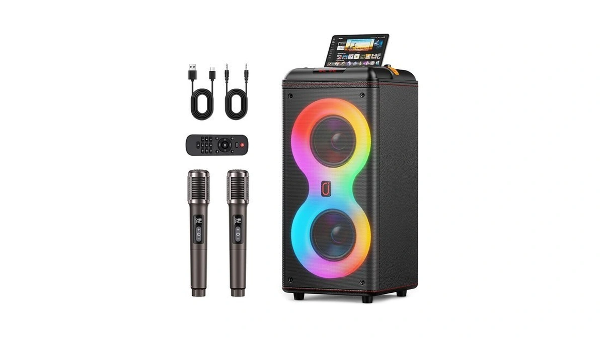 Karaoke Machine For Adults, 500w Party Speaker With Dual 6.5"