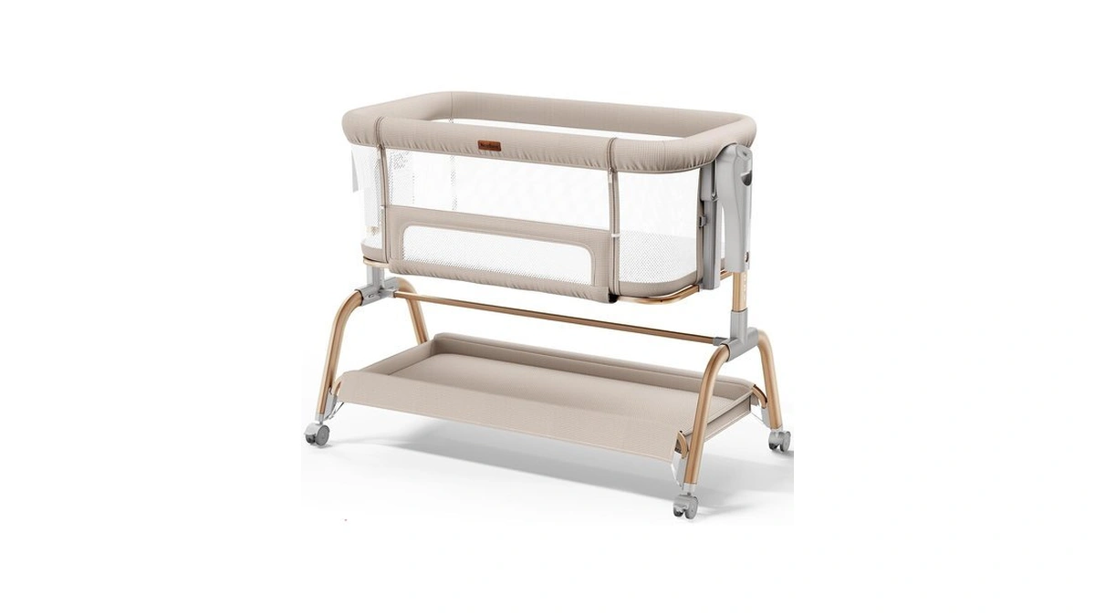 Neoborn 3-in-1 Baby Bassinet, Rocking Bedside Bassinet With Full Mesh