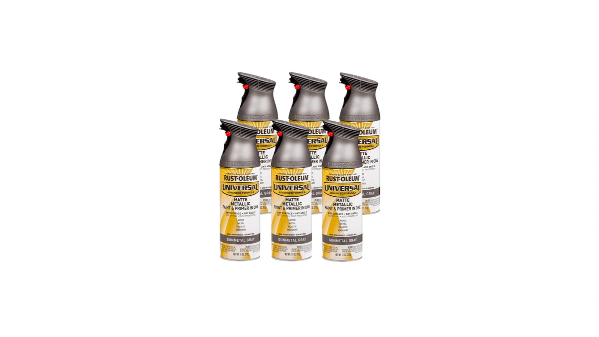 Rust-oleum Universal All Surface Metallic Spray Paint, Matte Gunmetal Gray