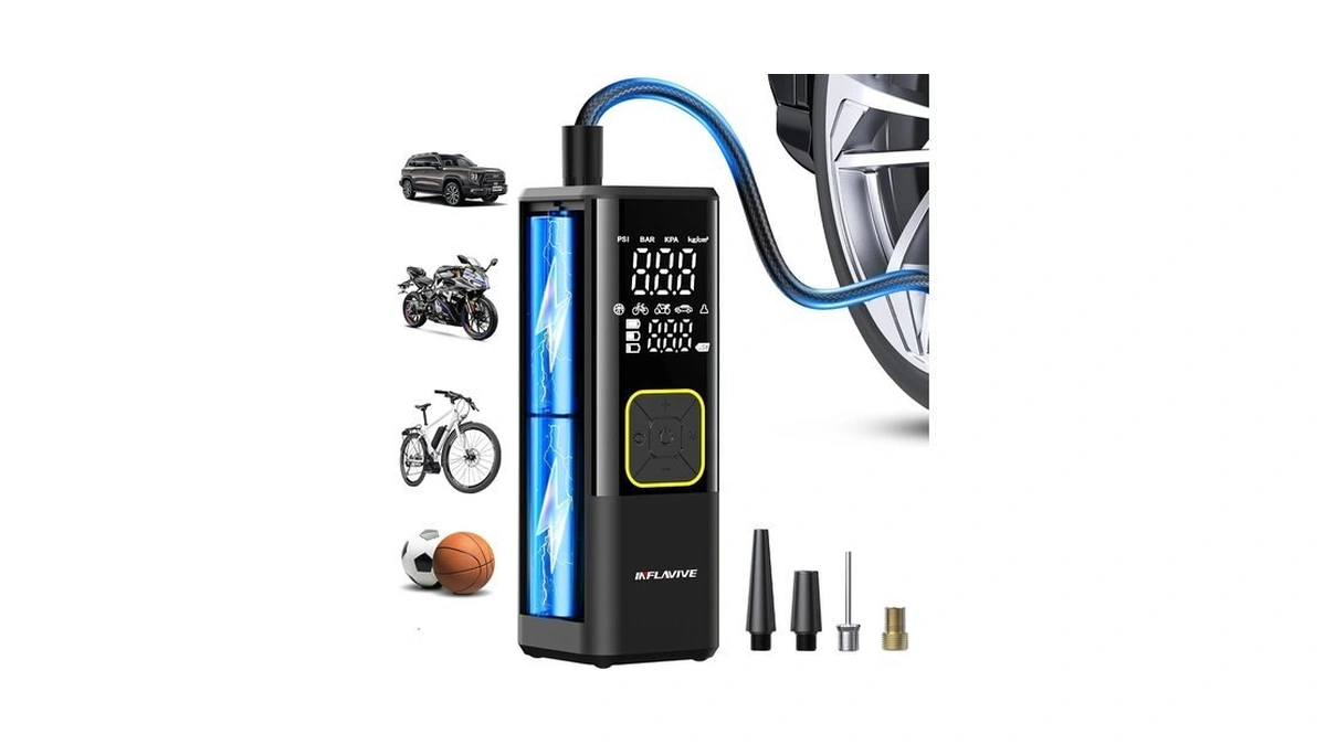 Tire Inflator Portable Air Compressor, 150 Psi Cordless Air Pump