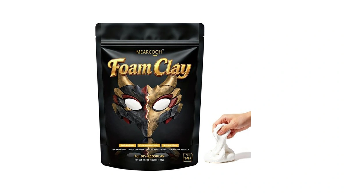 Mearcooh Modeling Air Dry Foam Clay White Cosplay Magic Clay