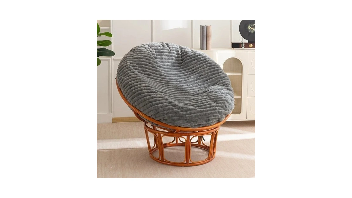 Higogogo Papasan Chair Cushion With Thick Corduroy Cover (without Chair),