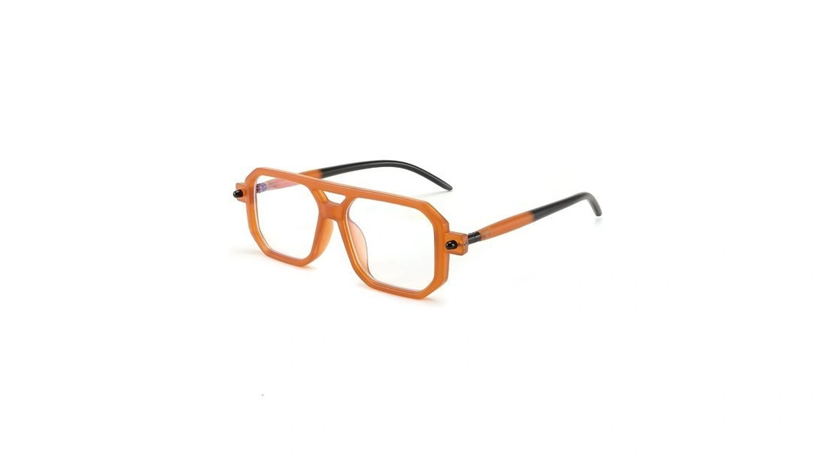 Feisedy Vintage Square Blue Light Blocking Glasses Women Men 70s