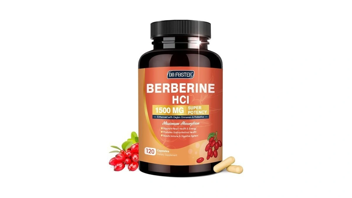 Drfoster Berberine Hcl Supplement 1500mg With Ceylon Cinnamon, 120 Capsules