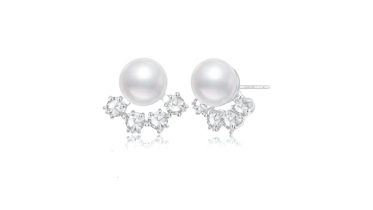 925 Sterling Silver Pearl Earrings For Women - Valentine's Day