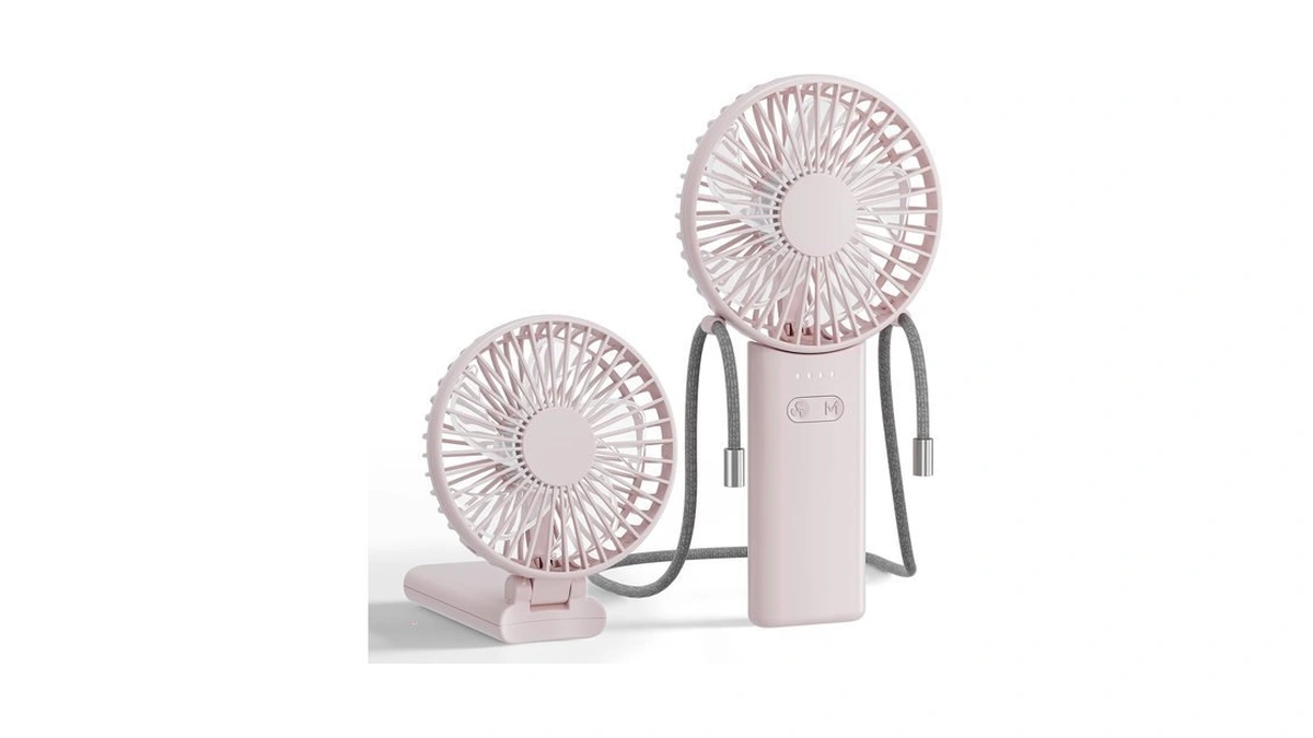 Handfan Ultra-slim & Lightweight Handheld Fan (0.5in,0.3lb), 5 Speeds Portable
