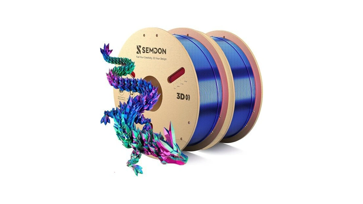 Semdon Pla Filament Multicolor Coextrusion 3d Printer Filament, 1kg*2 Spool