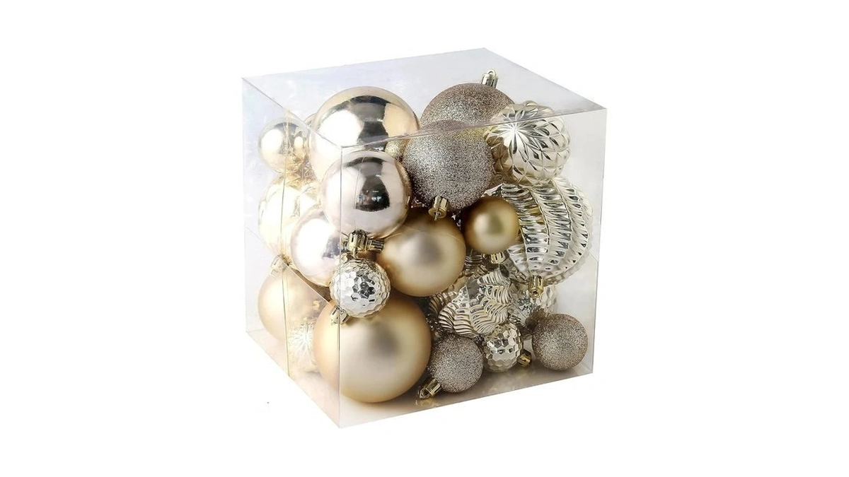 Christmas Balls Ornaments -36pcs Shatterproof Christmas Tree Decorations With Hanging