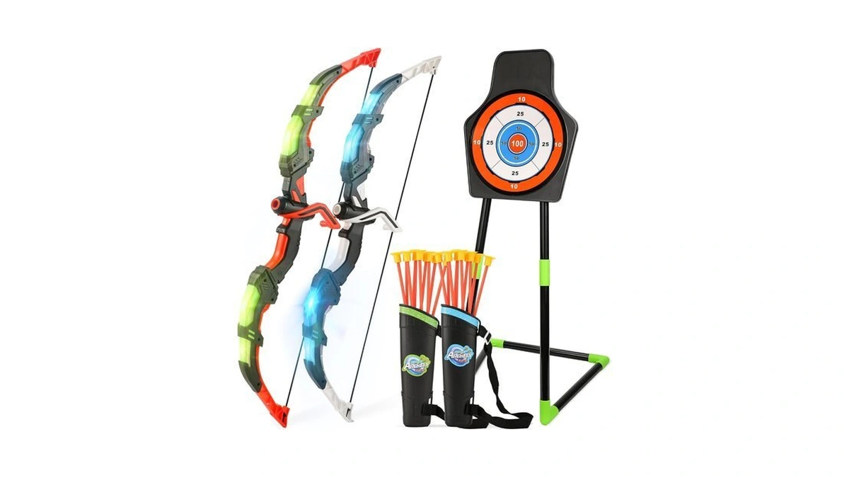 Bow And Arrow Set For Kids, 2-pack Led Light Up