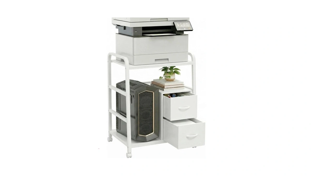 Zexvida Printer Stand With Storage