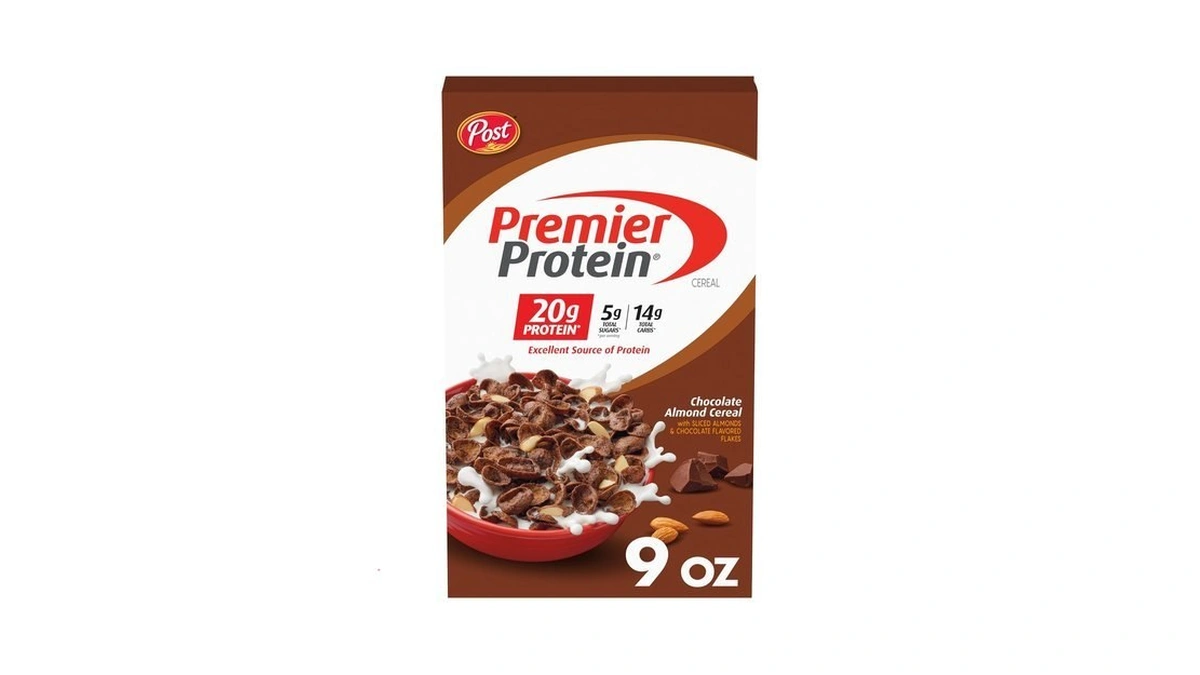 Premier Protein Chocolate Almond Protein Cereal, 9 Oz Box