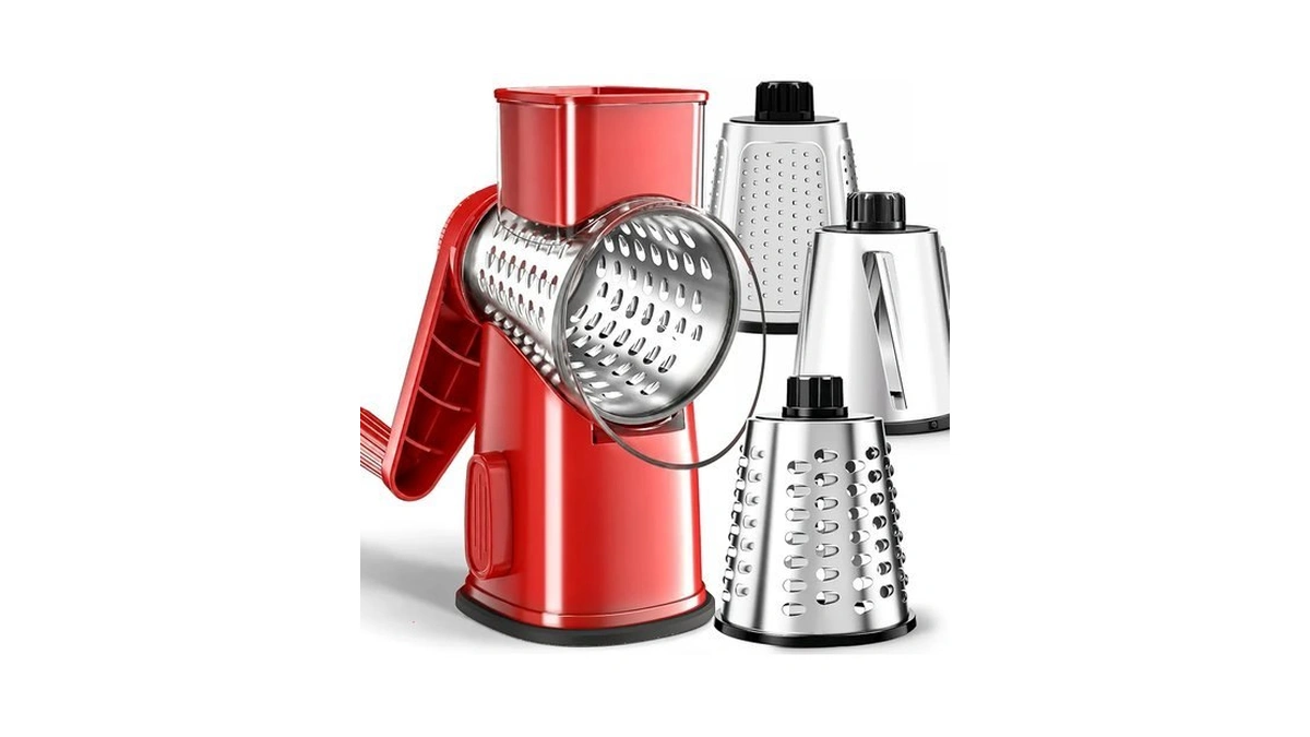 Weltonhm 4 In 1 Large Rotary Cheese Grater Hand Crank