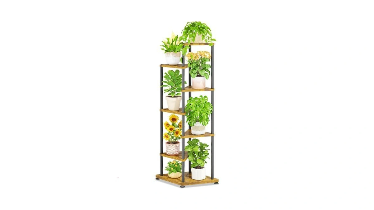 Laszola Plant Stand Shelf Tall For Indoor Corner, 6 Tier