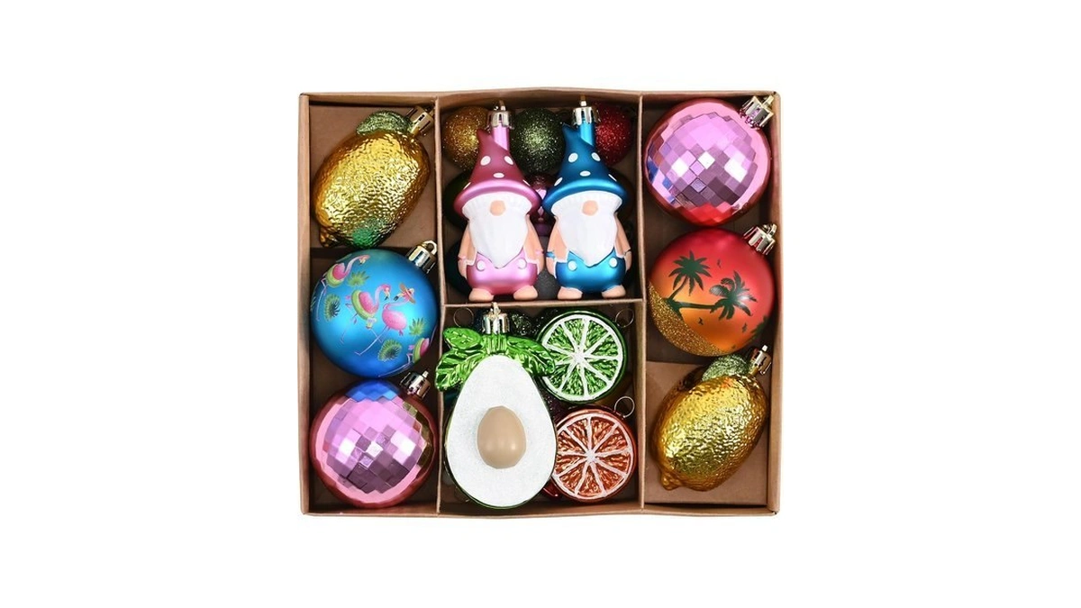 Valery Madelyn 30ct Summer Tree Ornaments Christmas In July Decorations
