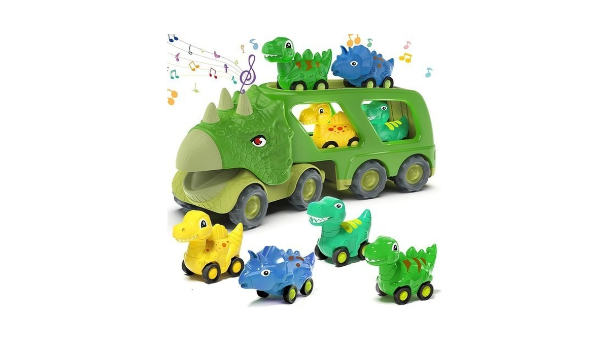Moritakk Dinosaur Toys For Kids 2-4 Boys,dinosaur Car Carrier Truck