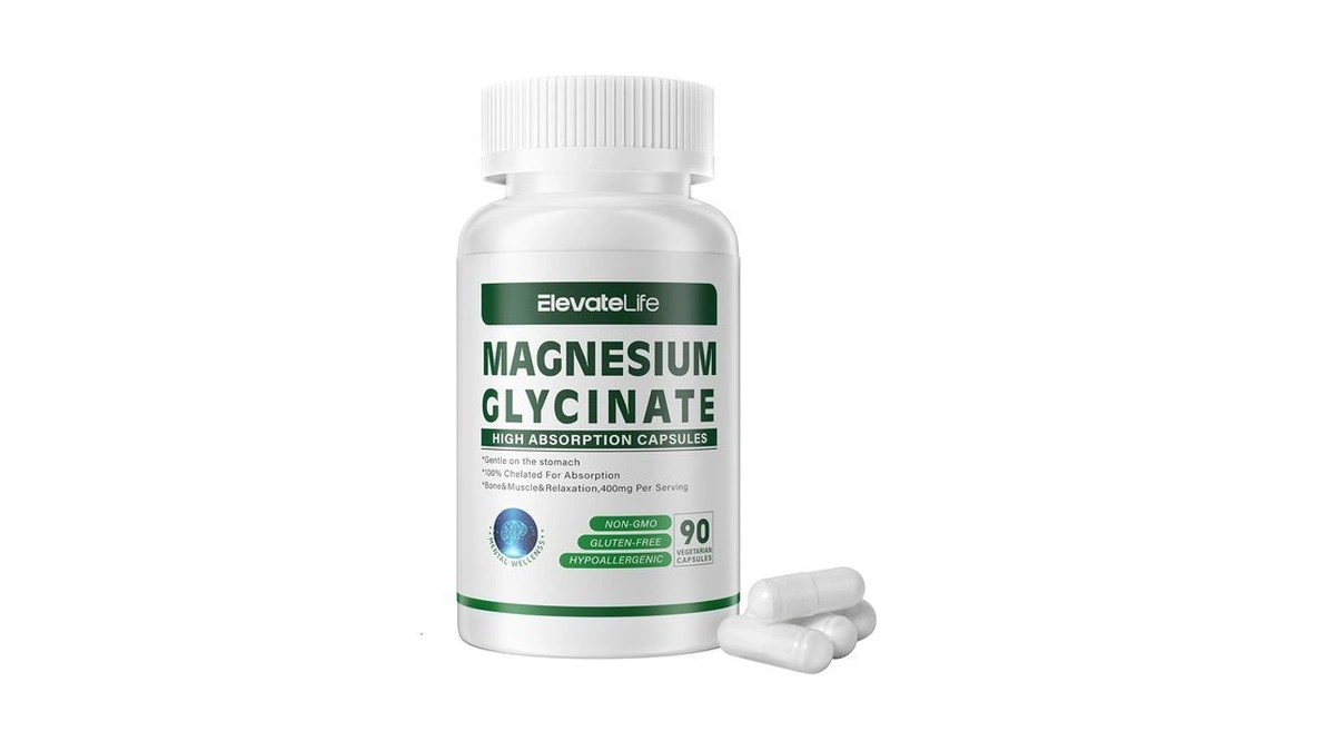 Magnesium Glycinate 400 Mg Per Serving 100% Chelated For High