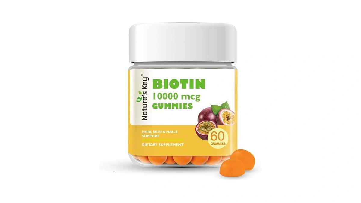 Nature's Key Biotin Gummies 10000mcg - Hair Growth & Nail