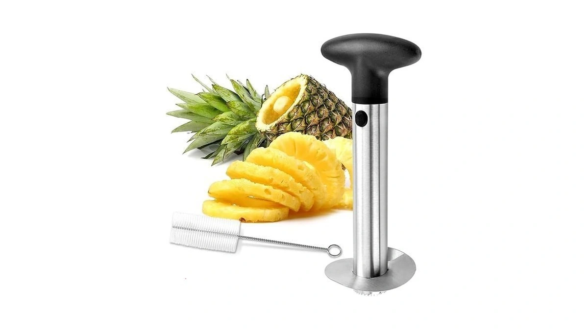Pineapple Corer And Slicer Tool, Stainless Steel Pineapple Core Remover