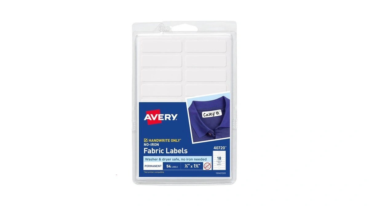 Amazon : Avery No-iron Fabric Labels, 1/2" X 1-3/