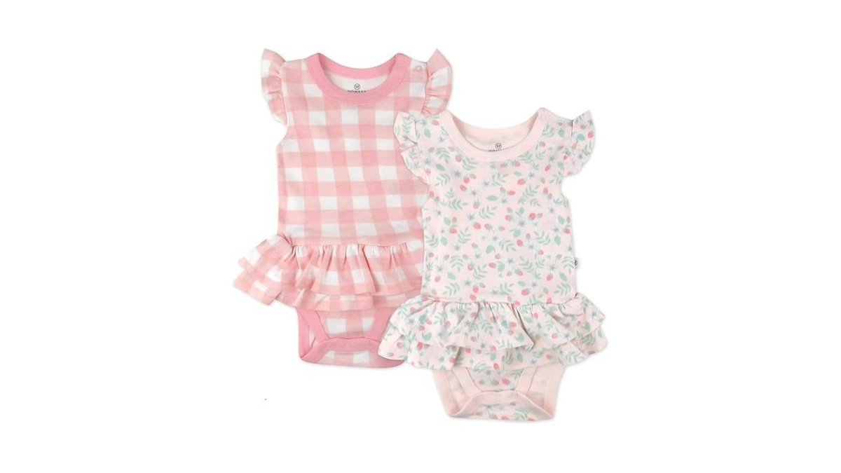 Honestbaby Multipack Short Romper Sets And Dresses 100% Organic Cotton