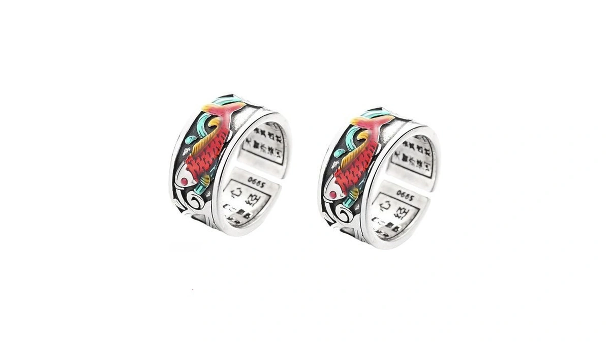 Diowus Feng Shui Koi Ring For Men & Women, Adjustable